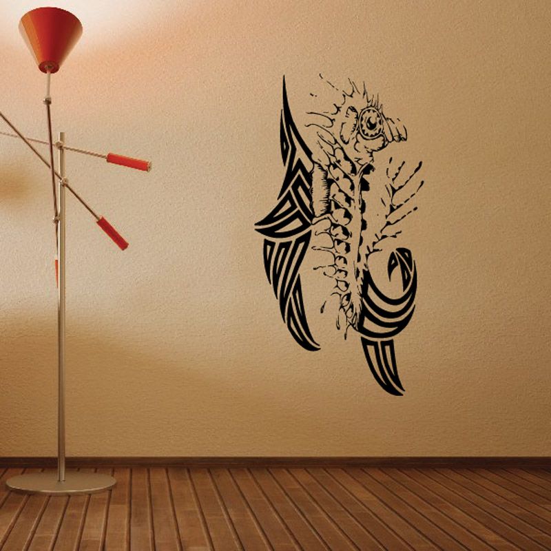 Image of Detailed Spinal Seahorse Decal