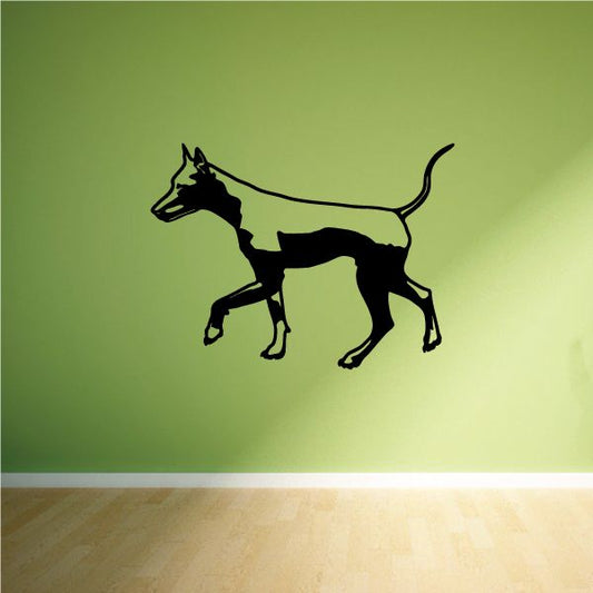 Image of Detailed Strolling Doberman Pinscher Decal