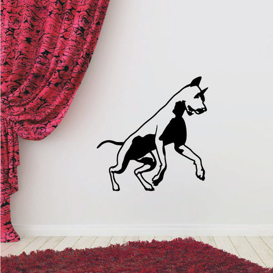 Image of Detailed Surprised Doberman Pinscher Decal