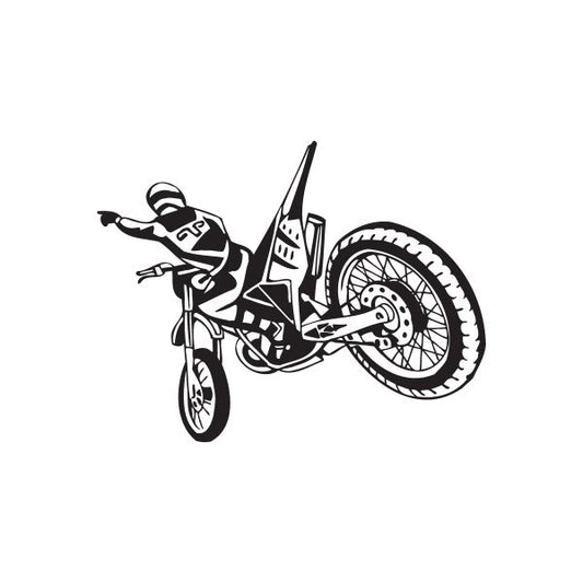 Image of Detailed Vectory Jumb Dirt Bike Decal