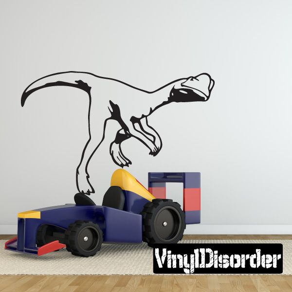 Image of Detailed Walking Dilophosaurus Decal