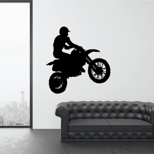 Image of Detailed Wheels Dirt Bike Decal