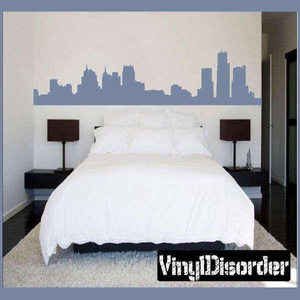 Image of Detroit Michigan Skyline Wall Decal