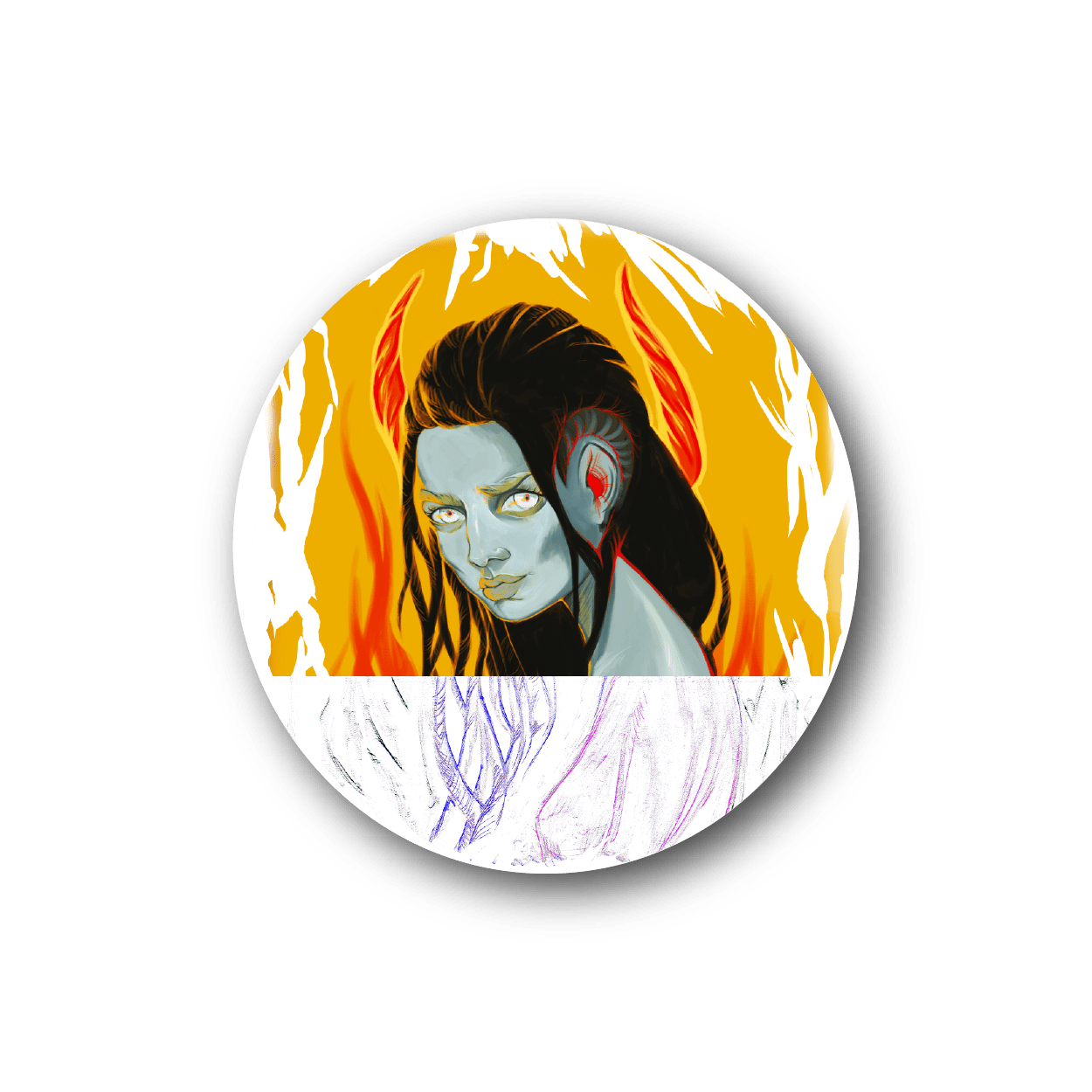 Image of Devil Girl Sticker