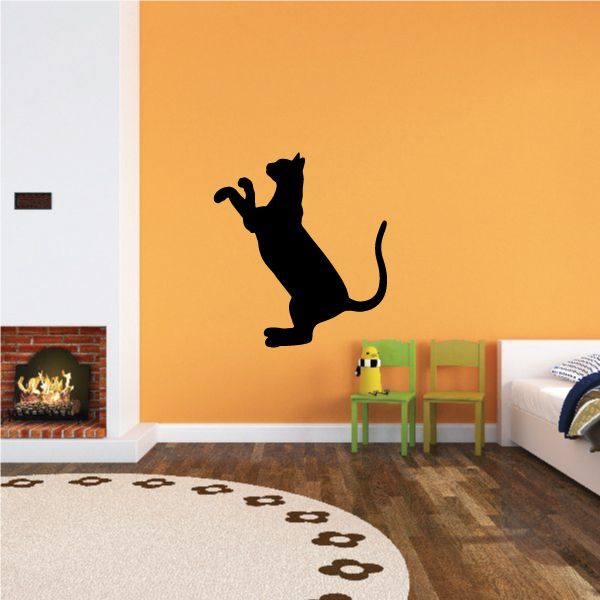 Image of Devon Rex Cat Playing Decal