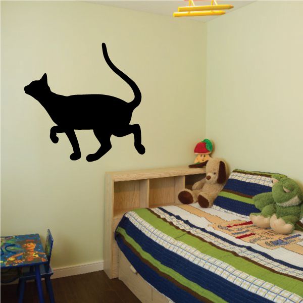 Image of Devon Rex Cat Walking Decal