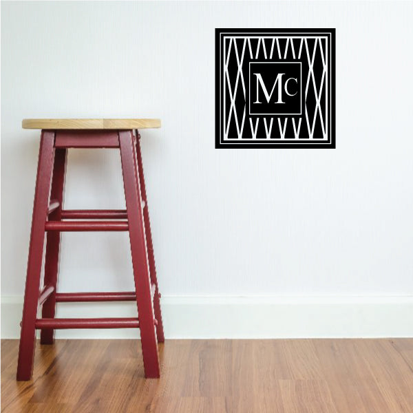 Image of Diamond Monogram Decal