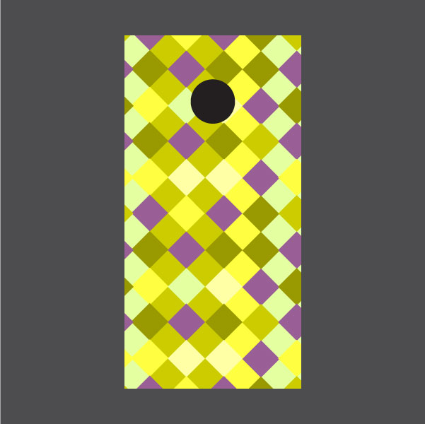 Image of Diamond Pattern Cornhole Board Wraps