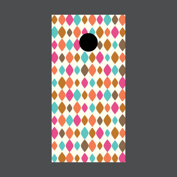 Image of Diamond Pattern Cornhole Board Wraps