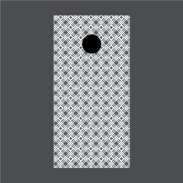 Image of Diamond Pattern Cornhole Board Wraps