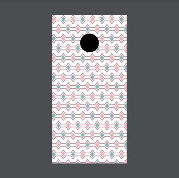 Image of Diamond Pattern Cornhole Board Wraps