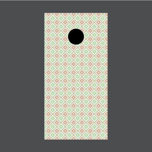 Image of Diamond Pattern Cornhole Board Wraps