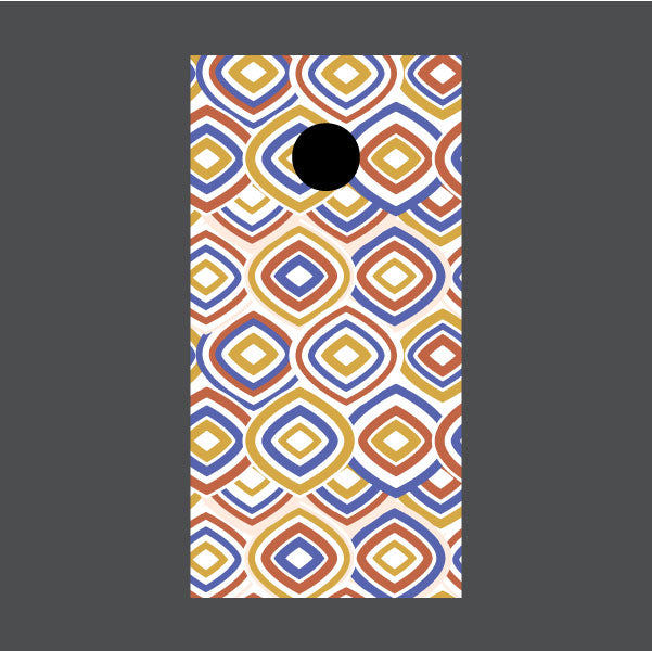 Image of Diamond Pattern Cornhole Board Wraps