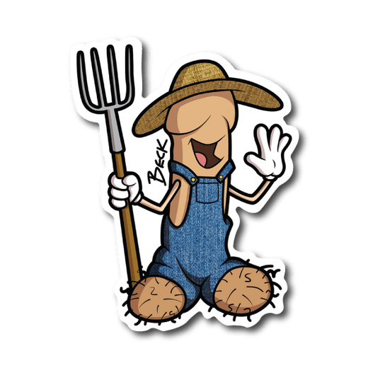 Dick Farmer With Space Vinyl Sticker