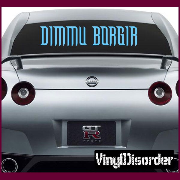 Image of Dimmu Borgir Text Decal