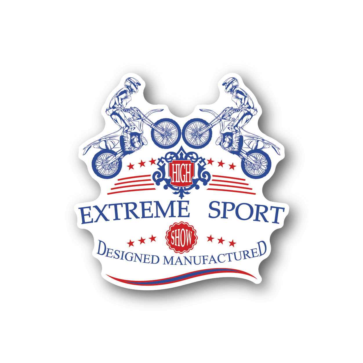 Image of Dirt Bike Extreme Sport Sticker