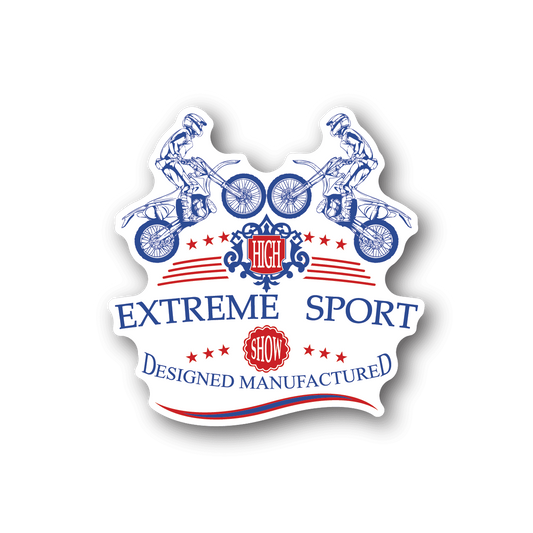 Image of Dirt Bike Extreme Sport Sticker