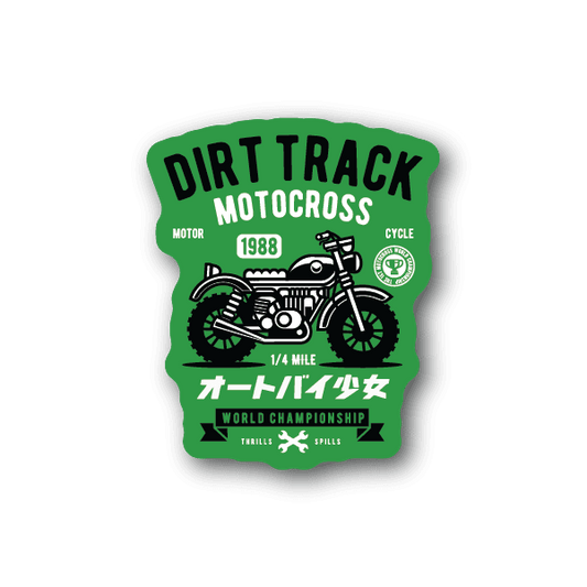 Image of Dirt Track Motocross Sticker