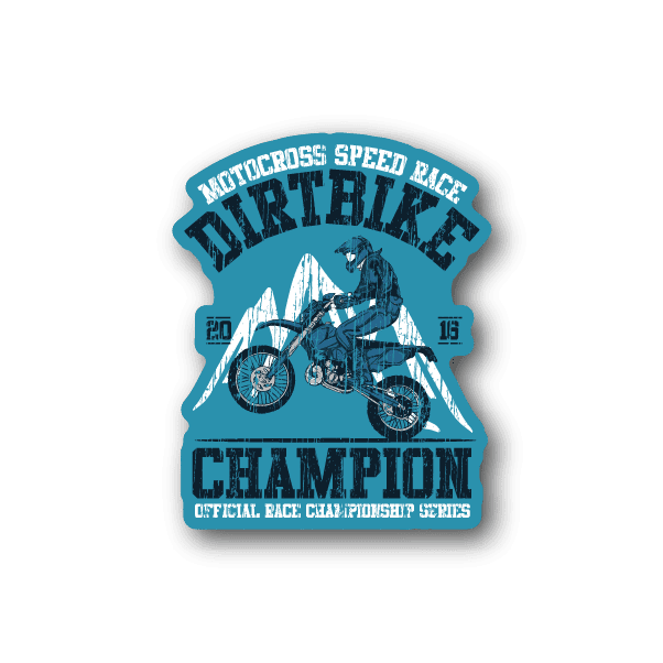 Image of Dirtbike Champion Sticker