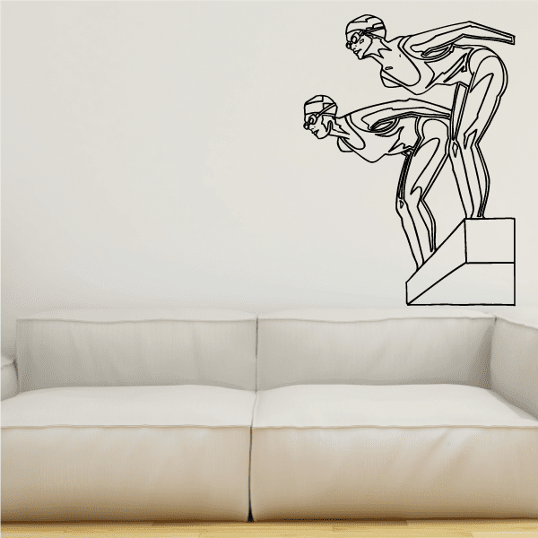 Image of Diving Wall Decal - Vinyl Decal - Car Decal - Bl003