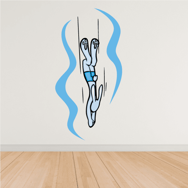 Image of Diving Wall Decal - Vinyl Sticker - Car Sticker - Die Cut Sticker - CDSCOLOR003