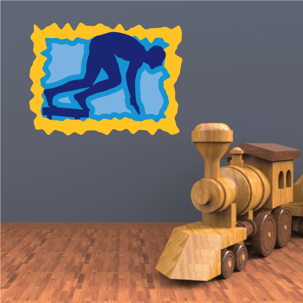 Image of Diving Wall Decal - Vinyl Sticker - Car Sticker - Die Cut Sticker - CDSCOLOR005