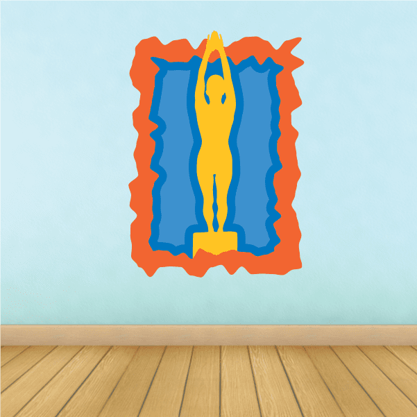 Image of Diving Wall Decal - Vinyl Sticker - Car Sticker - Die Cut Sticker - CDSCOLOR008