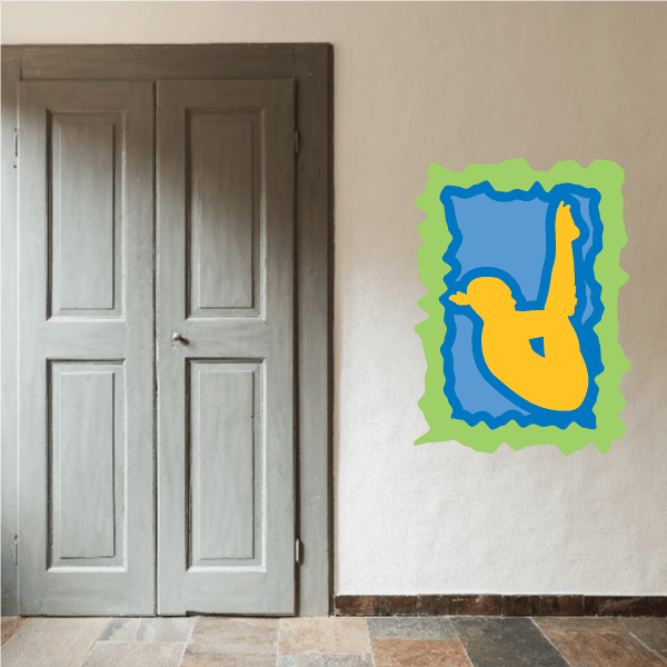 Image of Diving Wall Decal - Vinyl Sticker - Car Sticker - Die Cut Sticker - CDSCOLOR010