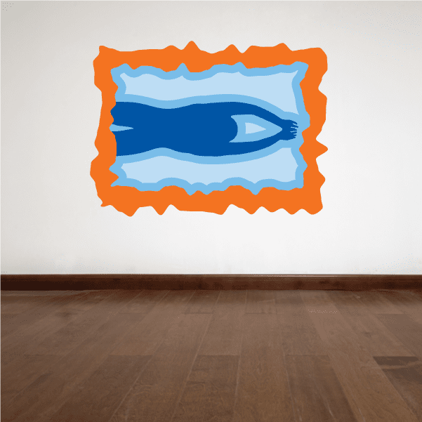 Image of Diving Wall Decal - Vinyl Sticker - Car Sticker - Die Cut Sticker - CDSCOLOR013