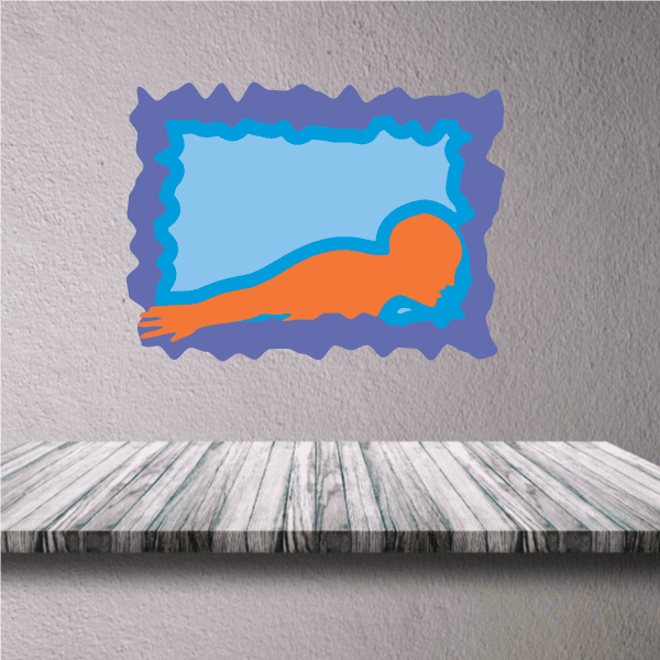 Image of Diving Wall Decal - Vinyl Sticker - Car Sticker - Die Cut Sticker - CDSCOLOR016