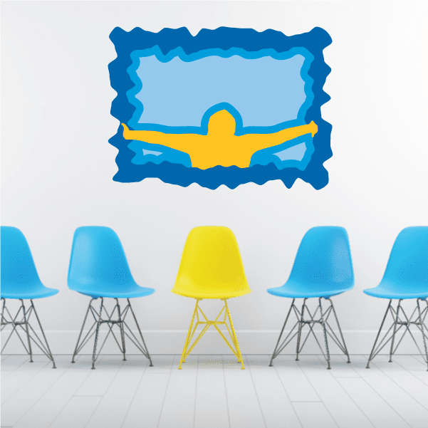 Image of Diving Wall Decal - Vinyl Sticker - Car Sticker - Die Cut Sticker - CDSCOLOR025