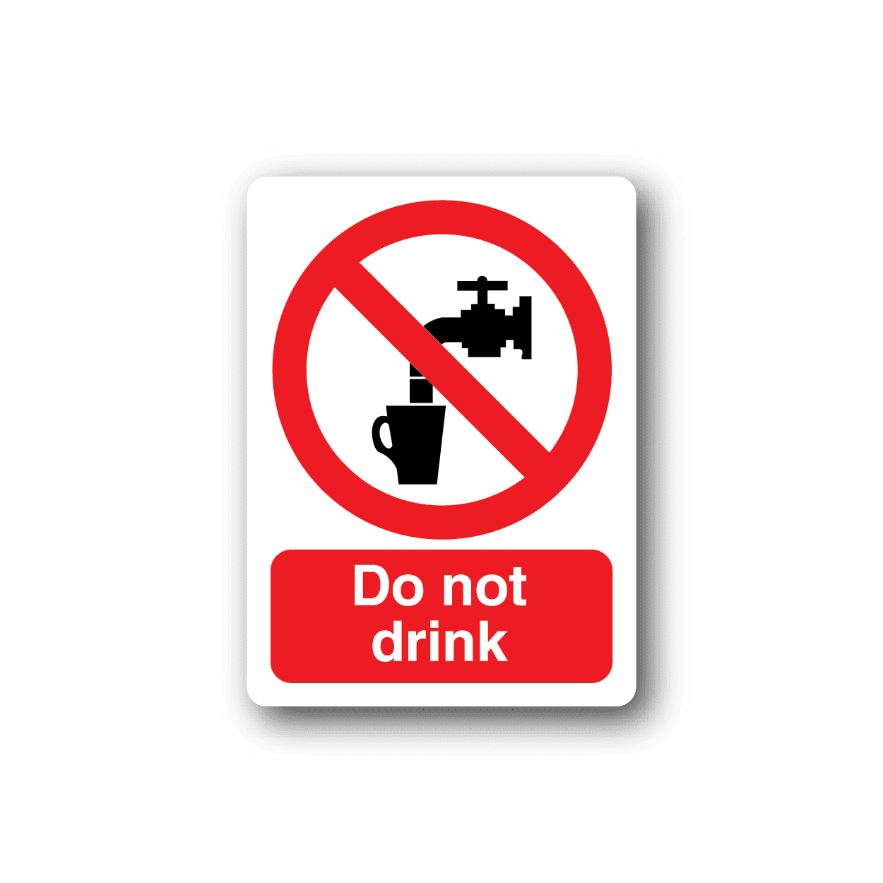 Image of Do Not Drink Sticker