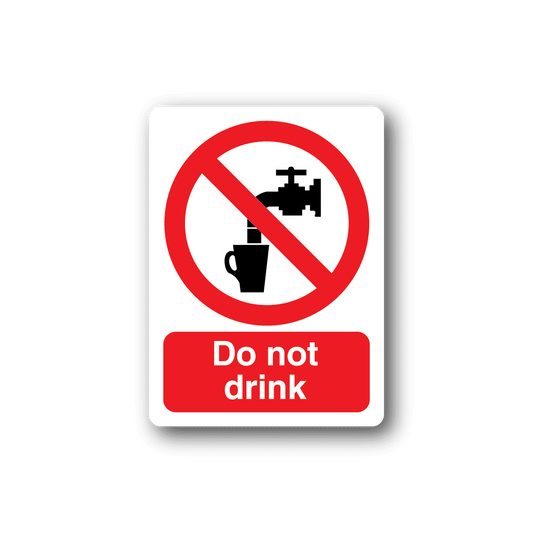 Image of Do Not Drink Sticker