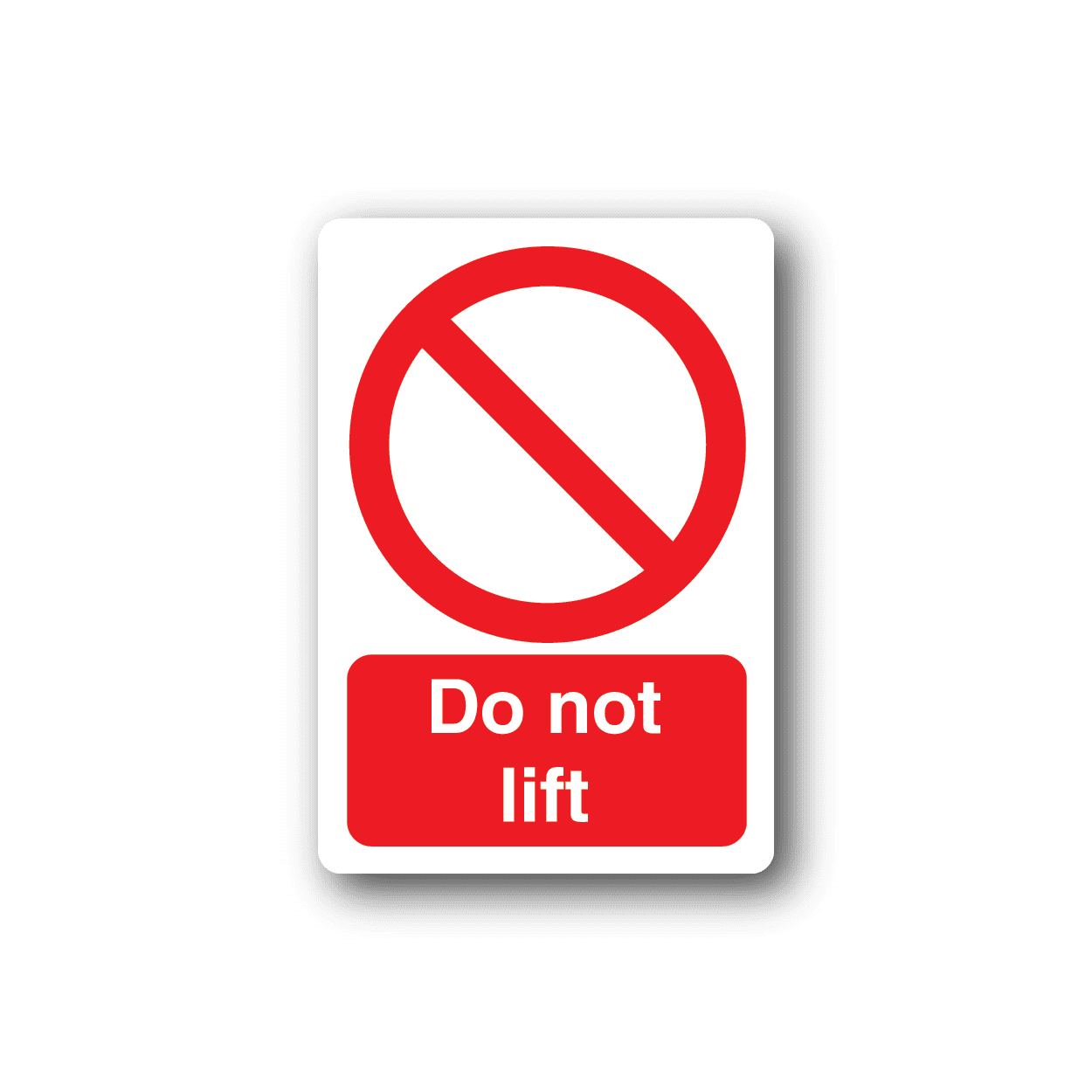 Image of Do Not Lift Sticker