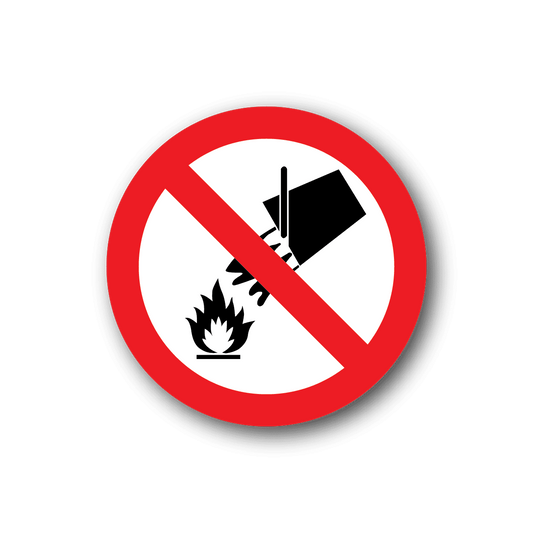 Image of Do Not Use Water on Fire Sticker