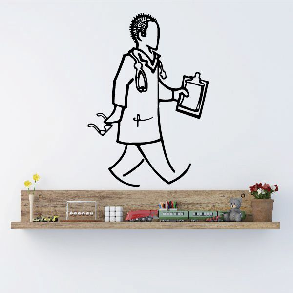 Image of Doctor Clipboard Wall Decal - Vinyl Decal - Car Decal - Business Decal - MC28