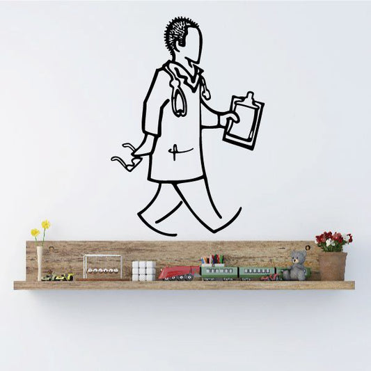 Image of Doctor Clipboard Wall Decal - Vinyl Decal - Car Decal - Business Decal - MC28