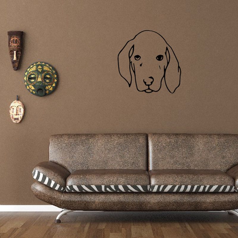 Image of Dog Head Outline Decal