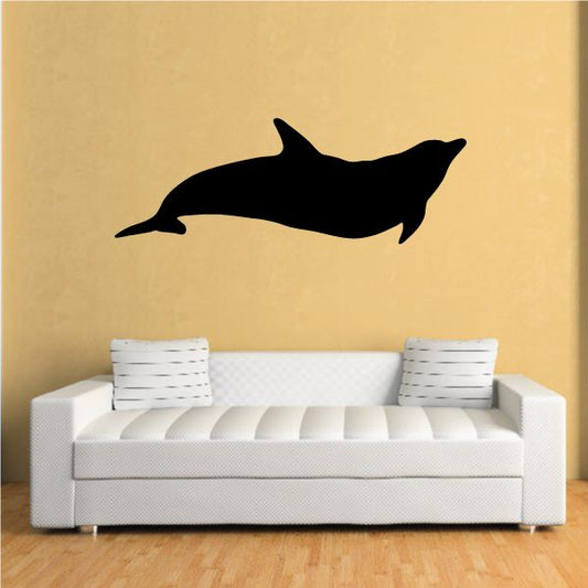 Image of Dolphin Glide Silhouette Decal