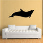 Black dolphin silhouette wall decal