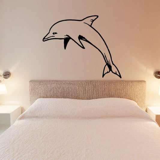 Image of Dolphin Jumping Decal