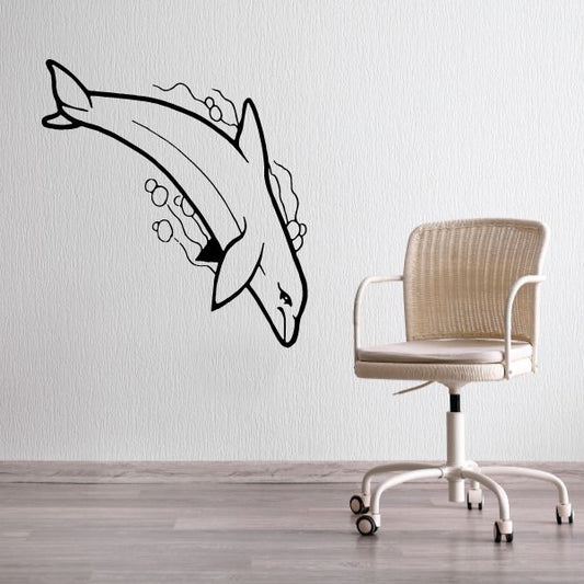 Image of Dolphin Water Dive Decal