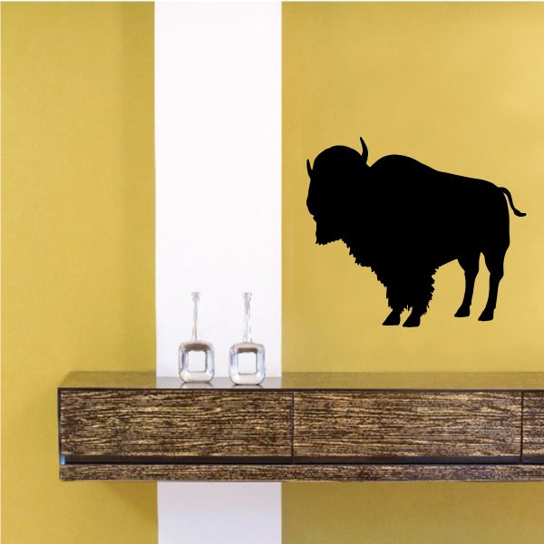 Image of Dominant Bison Buffalo Silhouette Decal