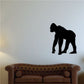Gorilla wall decal with black silhouette