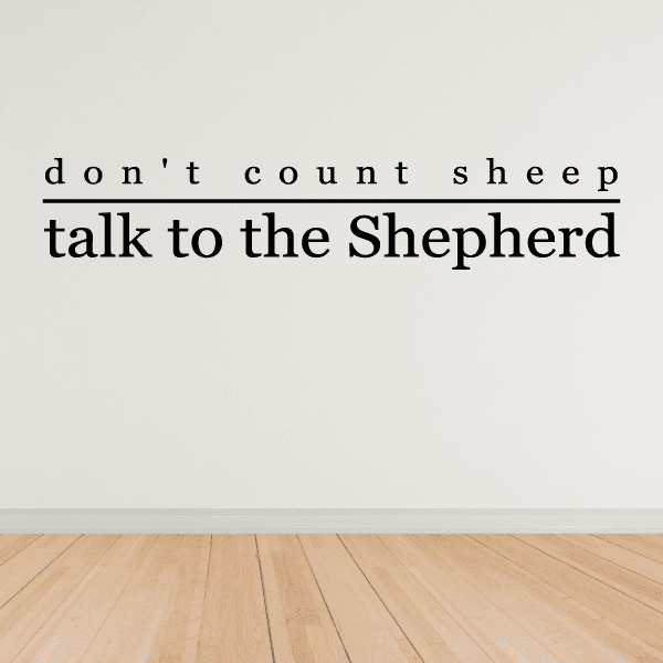 Image of Don’t count sheep Decal