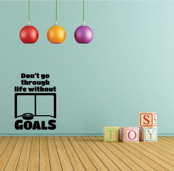 Image of Don’t Go Through Life Without Goals Wall Decal - Vinyl Decal - Car Decal - Vd006