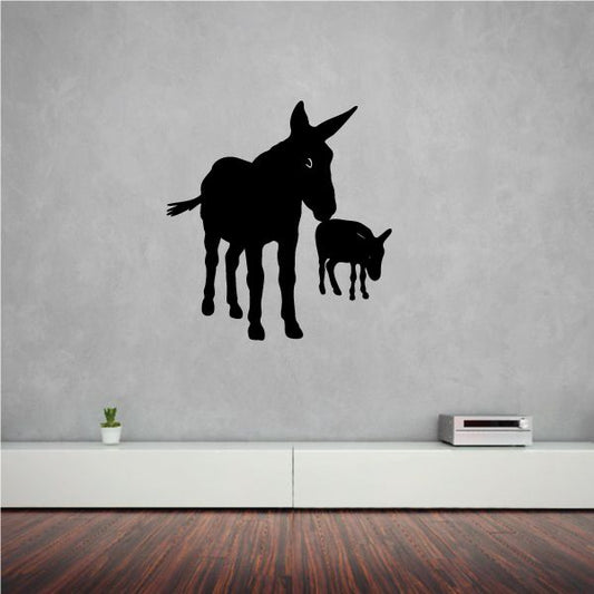 Image of Donkey and Foal Decal