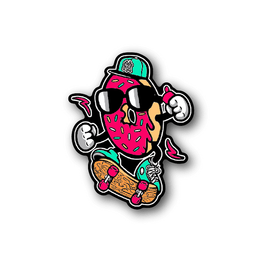 Image of Donut Skateboarder Sticker