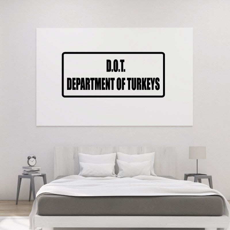 Image of DOT Department of Turkeys Decal