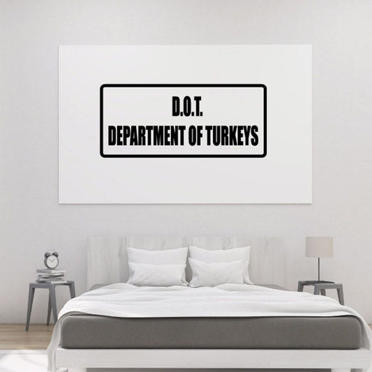 Image of DOT Department of Turkeys Decal